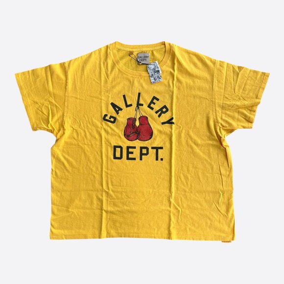 Gallery Dept Yellow Boxing Logo T-Shirt - Picture 1 of 5